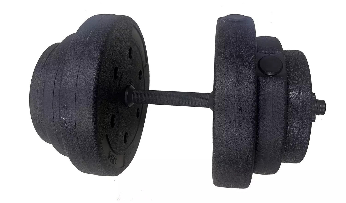 Opti Vinyl Durable Dumbbell and Barbell Set - 50kg