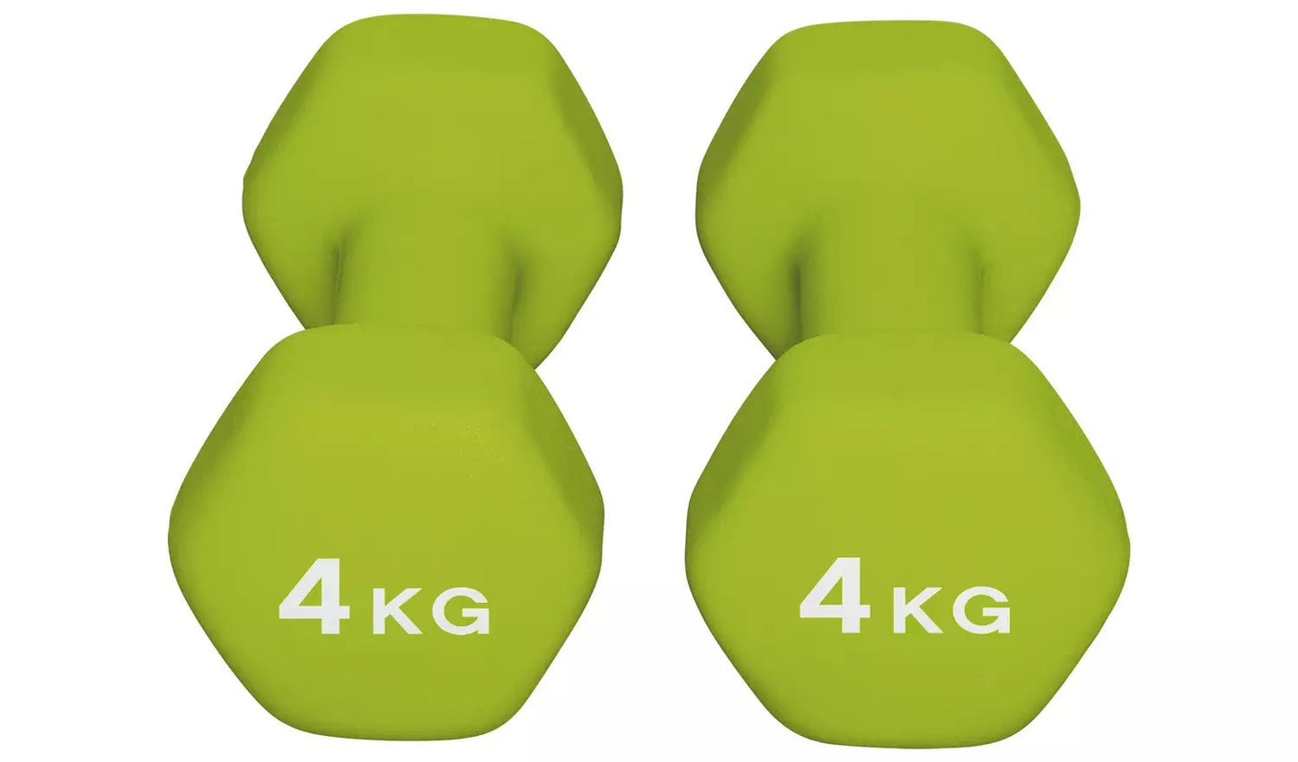 Opti Neoprene Durable Dumbbell Set - 2 x 4kg