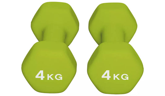 Opti Neoprene Durable Dumbbell Set - 2 x 4kg