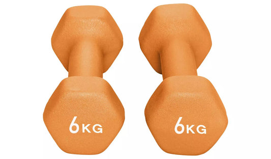 Opti Neoprene Durable Dumbbell Set – 2 x 6kg