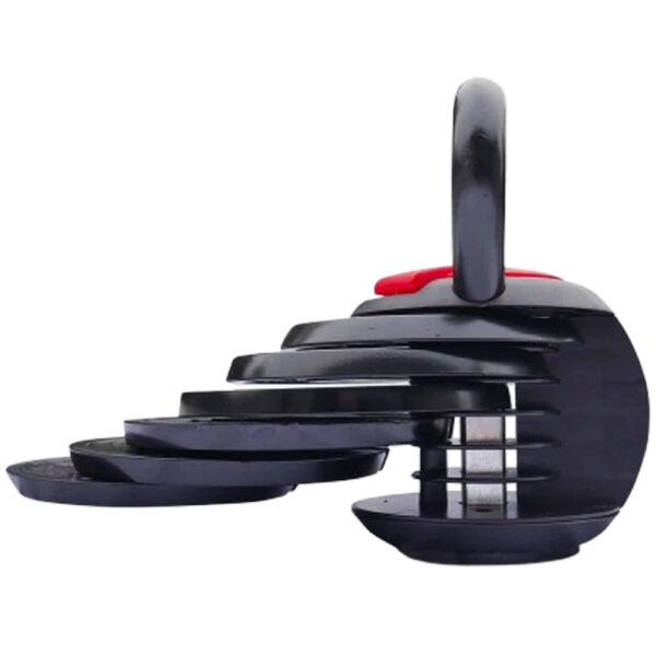 Black 18kg Adjustable Kettlebell Compact Weight for Fitness - Image 4