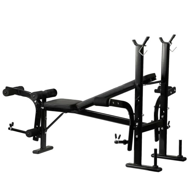Multi Gym - Adjustable Weight Bench with Barbell Rack (Foldable) - Image 4