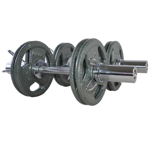 Olympic Tri Grip Weight Plates Cast Iron 2 Inch Hole for Barbell - Image 2